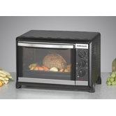 1050W Kleinbackofen in Schwarz