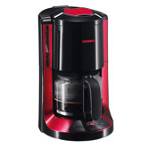 1000W Kaffeeautomat in Schwarz / Rot-Metallic