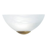 Wandleuchte Vegas in Alabaster / Altmessing