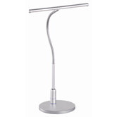 31cm LED Tischleuchte "Juby" in Stahl