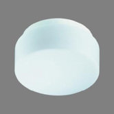 23cm Wand-/ Deckenleuchte in Opal / Schwarz