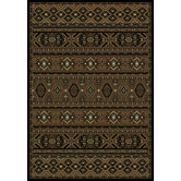 Radiance Brown Aztec Mosaic Rug