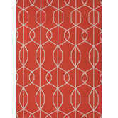 Maroc Orange/Red Geometric Rug