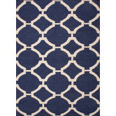 Maroc Deep Navy Geometric Rug