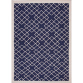 Maroc Deep Navy Geometric Rug