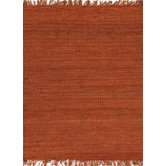 Rugged Red/Orange Solid Rug