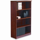 Valencia Series Bookcase/Storage Cabinet, 4 Shelves, 32w x 12d x 56h