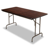 60" Folding Table in Walnut