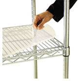 48" W x 18" D Shelf Liners for Wire Shelving in Clear Plastic