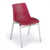1060 Stack Chair with Black Frame
