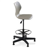 Height Adjustable Wave Stool with Footring