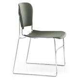 Perry Stack Chair with Chrome Frame