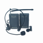 Wireless Lapel Microphone Kit, Two Frequencies, 300 ft. Range