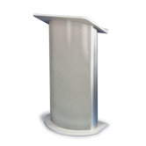 Gray Granite Lectern with Satin Anodized Aluminum