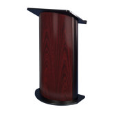 Jewel Mahogany Lectern with Black Anodized Aluminum