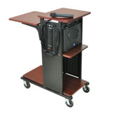 34.5" Mobile Presentation Station in Black
