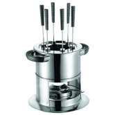 2,0L Fondue-Set "Black Betty" aus Edelstahl