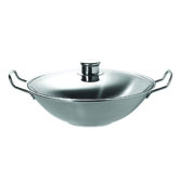 5,0L Wok Set "Bo-lang"  aus Edelstahl