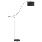 Laguna Arc Floor Lamp in Brushed Steel