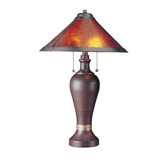 Table Lamp in Rustic Brown