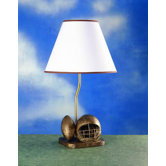 Table Lamp in Distressed Bronze