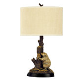 Beaver Table Lamp in Antique Bronze