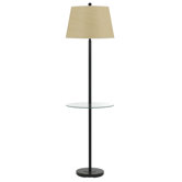 Andros Glass Table Lamp in Dark Bronze