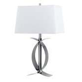 Cecina Metal Table Lamp in Chrome/Metallic Bronze