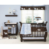 Blue Elephant Crib Bedding Collection