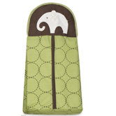 Green Elephant Diaper Stacker