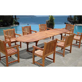 Vista 9 Piece Dining Set