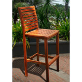 Outdoor Wood Bar Chair