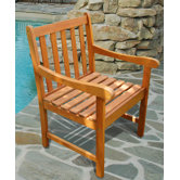 Outdoor Wood Nobi Armchair