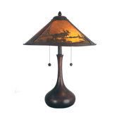 Wilderness Table Lamp in Antique Bronze