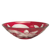Red Floral Decorative Bowl