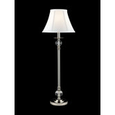 32"One Light Crystal Buffet Lamp in Polished Chrome