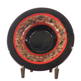 Ebony Decorative Charger with Stand