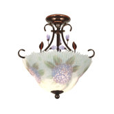 2 Light Metal Semi Flush Mount
