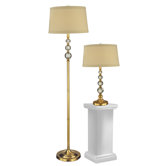 Optic Table and Floor Lamp Set