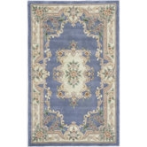 New Aubusson Light Blue Rug