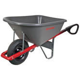 6 Cubic Foot Control Poly Wheelbarrow