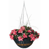 Resin Wicker Hanging Basket