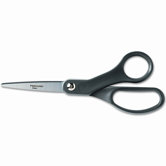 Office Scissors, 7in, 2-3/4in Cut, L/R Hand, Gray