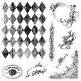 Harlequin Charm Stamp Set