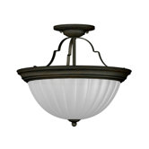 Interlude 2 Light Semi Flush Mount
