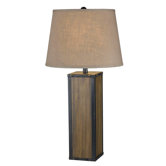 Bligh One Light Table Lamp in Wood Grain