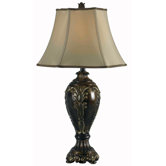 Contessa One Light Table Lamp in Bronze Gold