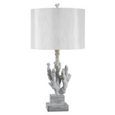 Coral Table Lamp in White Coral