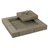 Belgian Block Resin Floor Fountain
