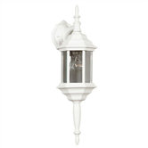 Custom Fit  Wall Lantern in Cast Aluminum White